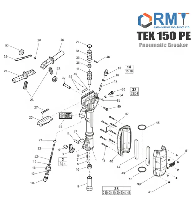 TEX 150 PE - Pneumatic Breaker